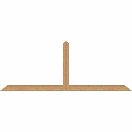 Ekena Millwork Portland Smooth Timber Gable Bracket, Western Red Cedar, 84"W x 31"H x 1 1/2"D x 3 1/2"F, 9/12 Pitch GBW084X31X0204POR00SWR